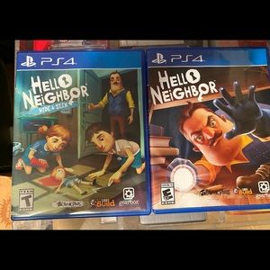 Hello Neighbor and Hello Neighbor Hide and Seek PS4 games